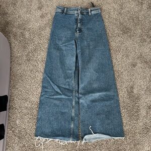 Zara Straight Wide Leg Jeans